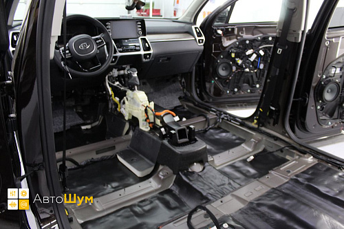 Шумоизоляция пола Киа Соренто