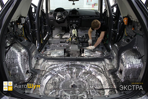 Виброизоляция багажника Мазды СХ5