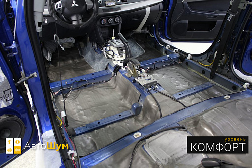 Шумка пола митсубиси лансер