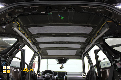 Демонтаж штатной шумоизоляции крыши Киа Соренто