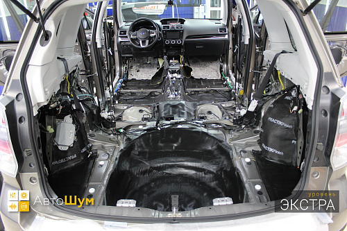 Шумоизоляция багажника Субару Форестер.