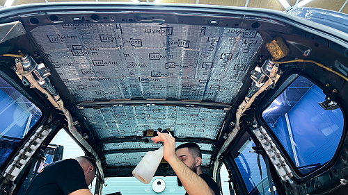 Виброизоляция крыши Тойота Ленд Крузер Прадо 120