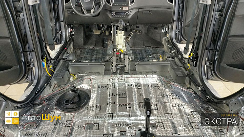 Виброизоляция пола Хендай Крета