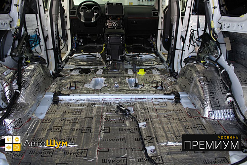 Виброизоляция багажника Тойоты Ленд Крузер Прадо 150.