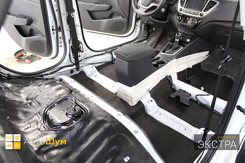 Звукоизоляция днища Хендай Солярис