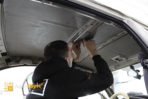 Шумо и теплоизоляция крыши Хендай Элантра