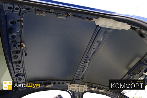 Штатная шумоизоляция крыши Митсубиси Лансер