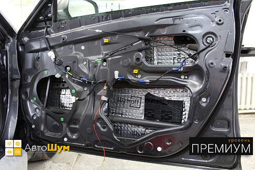 Виброизоляция дверей Тойоты Камри XV40.
