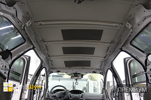 Демонтаж штатной шумоизоляции крыши Форд Фокус