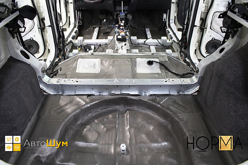 Шумо и теплоизоляция багажника Ниссан Кашкай J11.