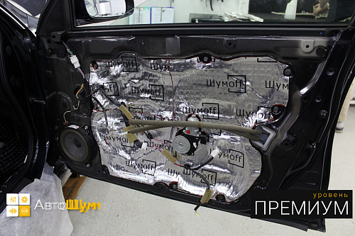 Виброизоляция дверей Ниссан Теана