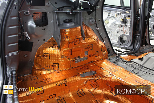 Клеим Шумофф М3 на арки Рено Дастер.