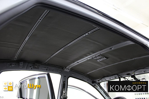 Шумо и теплоизоляция крыши Ниссан Альмеры.