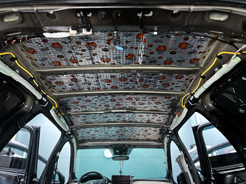 Виброизоляция крыши Хендай Санте Фе