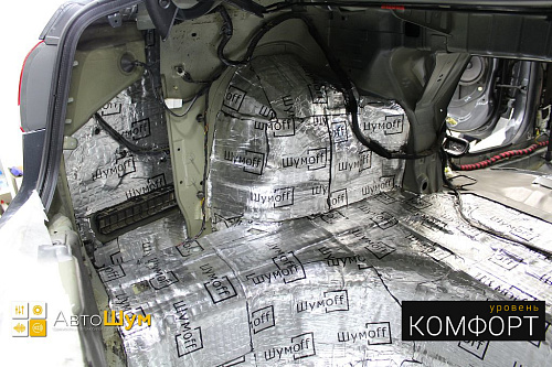 Виброизоляция арок и крыльев Хендай I40.