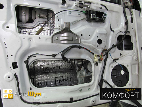 Виброизоляция дверей митсубиси паджеро