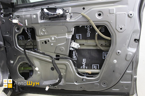 Звукоизоляция дверей Ниссан Кашкай Джи11