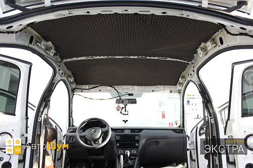 Шумо и теплоизоляция крыши Шкоды Октавии