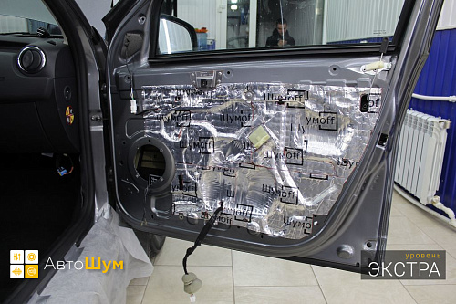 Виброизоляция дверей Рено Дастер