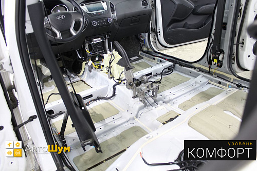 заводская виброизоляция пола Хендай x35