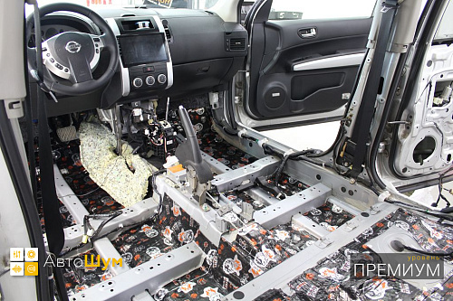 Виброизоляция днища Ниссан Х-Трейл Т31