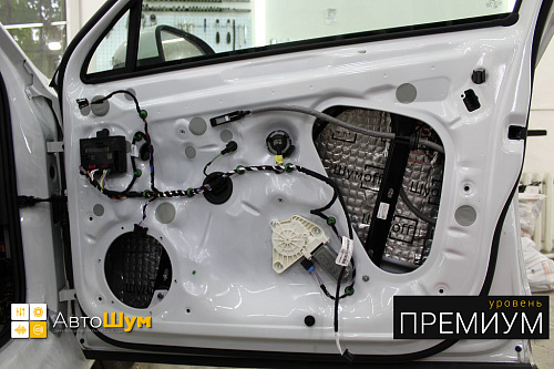 Виброизоляция дверей Фольксваген Пассат.