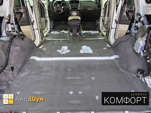 Шумофф Base 4 в багажнике ленд крузер прадо