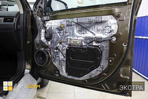 Шумоизоляция дверей Митсубиси Аутледер