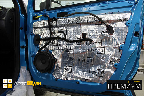 Виброизоляция дверей Рено Каптюр