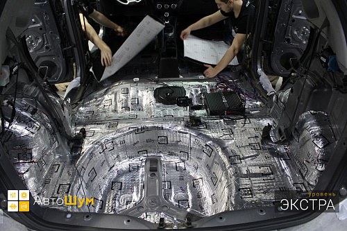 Виброизоляция багажника Киа Рио