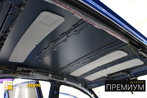 Штатная шумоизоляция крыши Киа Рио.