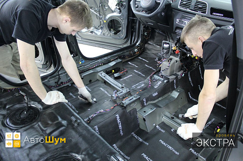 Звукоизоляция пола Ауди Ку3