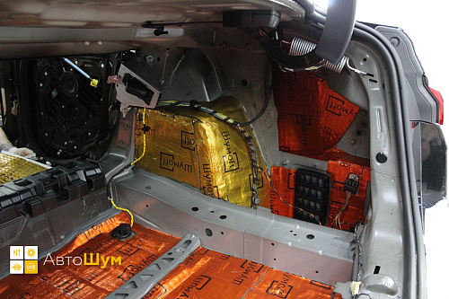 Виброизоляция арок БМВ 2
