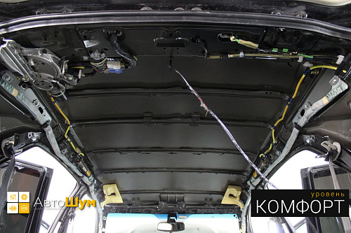 Штатная шумоизоляция крыши лексус рх.