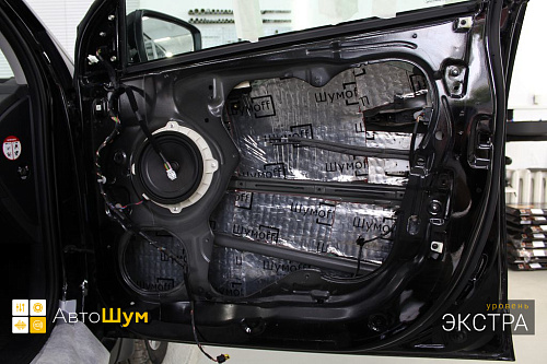 Виброизоляция двери Хендай Икс 35