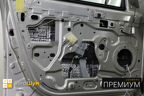 Виброизоляция дверей лады ларгус