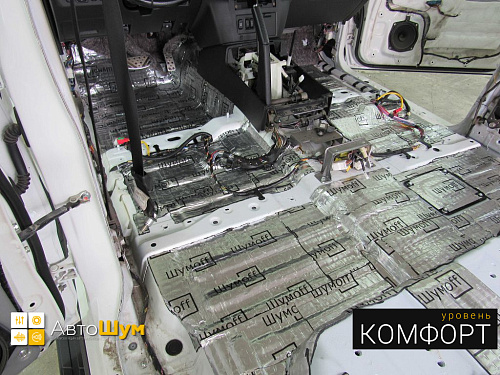 Виброизоляция арок митсубиси паджеро