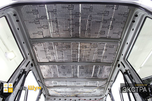 Виброизоляция крыши УАЗ Патриот