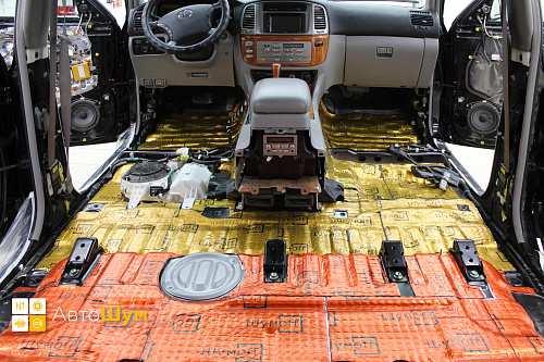 Шумоизоляция пола Лексус Лх 470