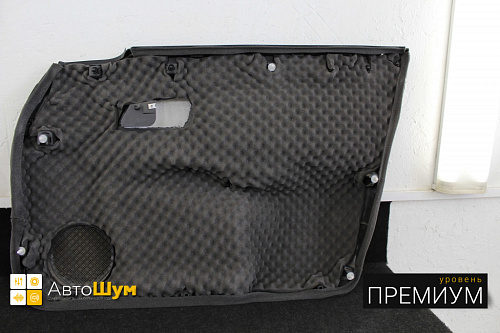 Шумоизоляция дверной обшивки лады приоры