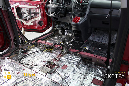 Виброизоляция пола Хонды ЦРВ