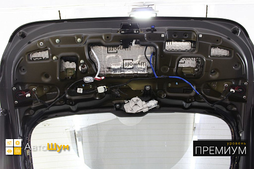 Виброизоляция пятой двери Хендай Санта Фе