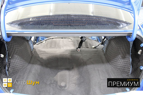 шумоизоляция багажника Киа Рио.