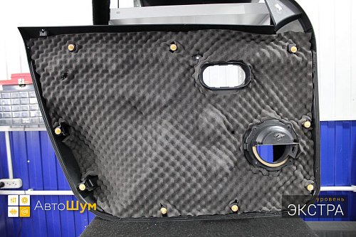 Шумоизоляция дверной обшивки Рено Дастер