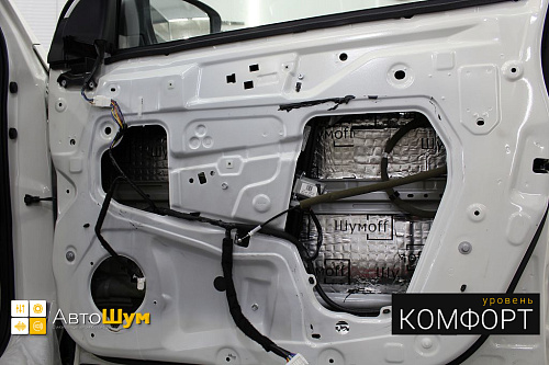 Виброизоляция дверей Ниссан Кашкай J11.