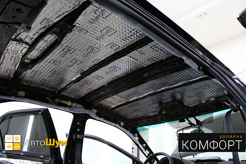 Виброизоляция крыши Тойоты Камри XV55.