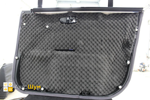 Шумоизоляция дверной обшивки Ниссан Х-Трейл T31