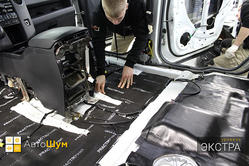 Звукоизоляция пола Хонды Пилот