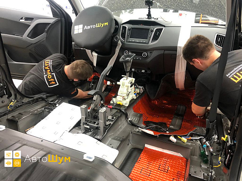 Шумоизоляции днища Шумофф М3 Хёндай Крета