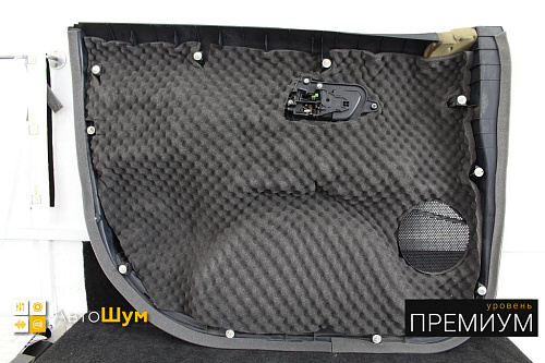 Шумоизоляция дверной обшивки Митсубиси Аутлендер ХЛ.